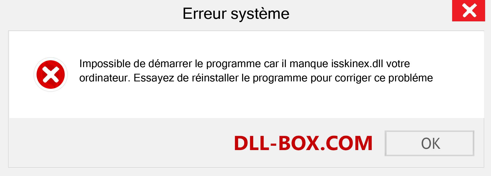 Le fichier isskinex.dll est manquant ?. Télécharger pour Windows 7, 8, 10 - Correction de l'erreur manquante isskinex dll sur Windows, photos, images